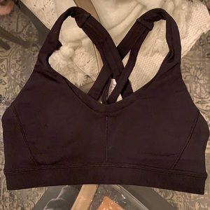 Lululemon black sports bra